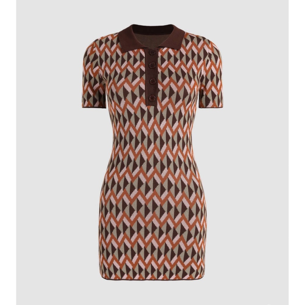 ‼️LAST CALL‼️ Cider retro print mini dress